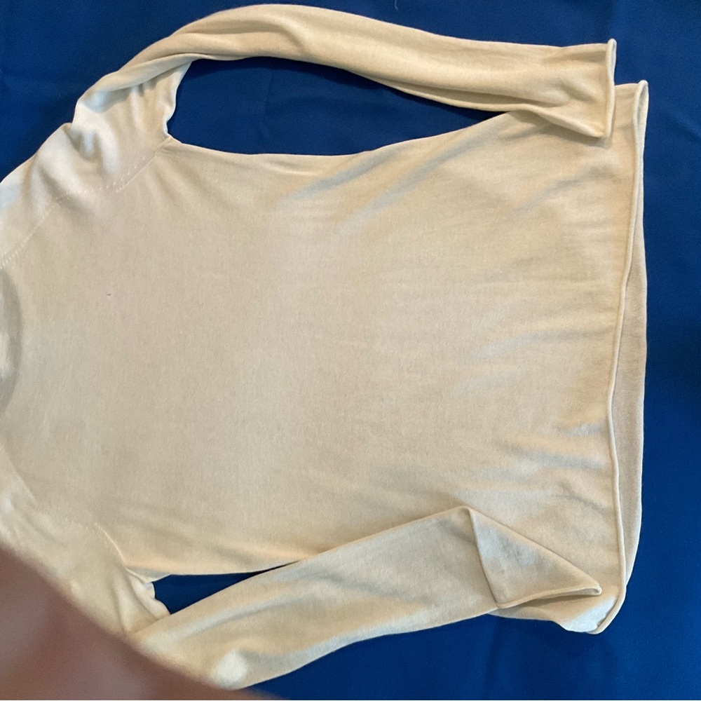Vince Cream Long Sleeve Cashmere Sweater